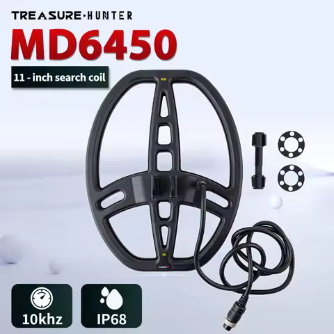 Metal Detector MD6450 Accessories 10khz Waterproof 11" Search Coil with Screw Professional for MD635