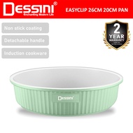 DESSINI ITALY EASYCLIP ESC-FP20 20CM ESC-FP26 26CM Detachable Handle Induction Casserole Bowl Pot Fr
