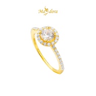MASDORA 916 Gold Ring Rings Cincin Emas ~ Sparkling Double Halo (EMAS 916/22K)