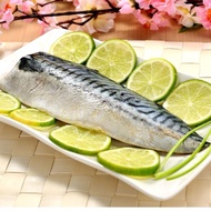 【鮮綠生活】 (免運組)挪威厚切薄鹽鯖魚(185克±10%/無紙板淨重)共15包