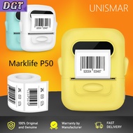 DGT Marklife P50 Thermal Label Printer HD Mini Portable Bluetooth Wireless Sticker Label Maker Therm