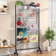 Grid Rack Photo Kindergarten Stall Painting Display Rack Display Rack Stand Studio Grid Work Grid BW