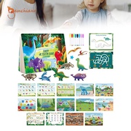 gamchiano Dinosaur Shops Toy Book, Learning Activity, Preschool Toy, Sticker Book Education for Kids