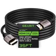 GearIT 4K HDMI Cable in-Wall Rated CL3 High-Speed HDMI 2.0b 4K 60hz 3D ARC HDCP 2.2 HDR 18Gbps