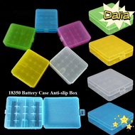 DALIA 18650 Battery Box, Anti-slip 4 AA AA Battery ,  Coloful Plastic Battery Holder Storage 18350 B