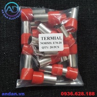 Đầu cốt pin rỗng cos kim đơn E0508 E7508 E1008 E1508 E2508 E4009 E6012 E10-12 E16-12 E25-16 E35-16 E