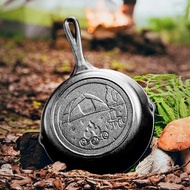 美國LODGE 漫遊旅行家美國製鑄鐵露營煎鍋(林間野營)22cm L5SKWND