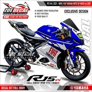 Latest Full Body Decal Sticker YAMAHA R15 V4 / R15 M V4 / R125 v4 Fiat Rossi Motif 46 MotoGP 2007