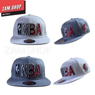 Snapback Cap - NBA Sport - Logo Sulam - High Quality