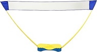 Portable Badminton Net Set with Storage Base, Support Rods and Net, 9.8FT Easy Setup Badminton Nets 