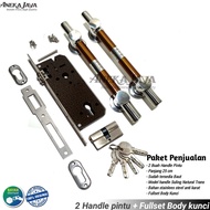 1 Satu set kunci handle pintu rumah panjang 25 cm / Gagang pintu rumah / Pegangan pintu rumah minima