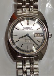 🍀1979’s “星辰”7號男裝自動上鏈手錶🍀Vintage Citizen Seven Star Deluxe Stainless Steel Automatic Day-Date Gents Watch