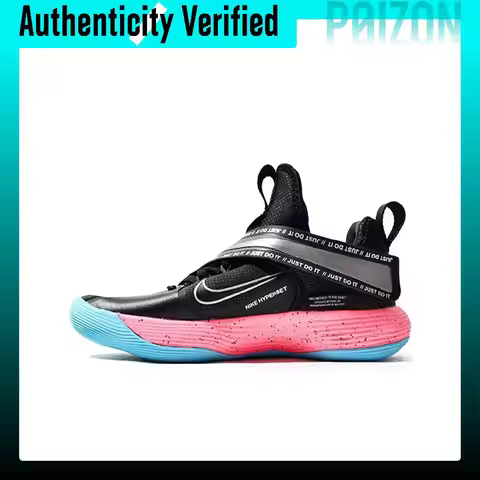 Nike React HyperSet Fabric Cushioning Slip Resistant Abrasion Resistant Coverage Low top Performance