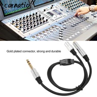 CARNATIOGV 1 Split in 2 Sound Cable, Flexible Plug and Play 6.35mm Male to 6.35mm 3.5mm Female, Dura