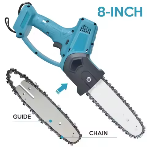 8-inch chainsaw blade or guide for Lithium Battery Portable Electric Pruning Saw Rechargeable Electr