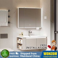 ⚡Aluminum Vanity Cabinet  Bathroom Cabinet Set With Mirror 60cm Vanity Cabinet 70cm Vanity Cabinet