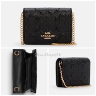 Preorder 🇨🇦Coach outlet代購 Mini Wallet On A Chain In Signature Leather