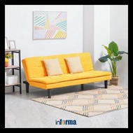 Informa Geneva Sofa Bed Fabric - Kuning Tempat Duduk Multifungsi Sofa Tidur 2In1 Kursi Santai Serbag