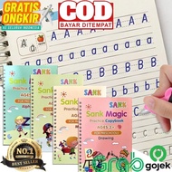 4 Books/Set Copybook Kid's English Learning Calligraphy Magic Books With Pen DM