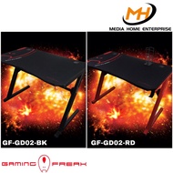 Gaming Freak Gaming Desk GF-GD02-BK & GF-GD02-RD - Cable management, Removeable desk top mat - Black