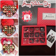 Valentine Chocolate Set 33 Tablets, 24 Tablets, 18 Tablets Mixed with Super Beautiful Letters, Premi