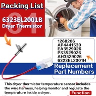 6931EL3003D Thermal Fuse & 6323EL2001B Thermistor & 6931EL3001E Thermostat - Compatible with LG Gene