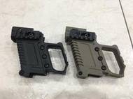 (QOO) GLOCK 克拉克 沙色 備用 彈匣槽 長彈匣 備用彈匣 卡賓 套件 G17 g18 變形 手槍 握把