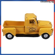 🎄🎅Vintage Rust Truck Decor Orange Iron Art Truck Figurine para sa Home Decor at Party Setting 7.5x4.