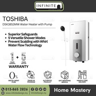 Toshiba Instant Electric Water Heater With Pump DSK38S3MW /  DSK38ES3MW / TWH-45MCPMY(S)-WS