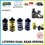 Litepro Dual Spring Suspension Axle Rear Double Shock Absorber Bike for Pikes / 3Sixty