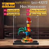🌈Suitable for Lego 43272 Han Hanhehehey clear Acrylic Display Case Wooden Base kotak Storage Box