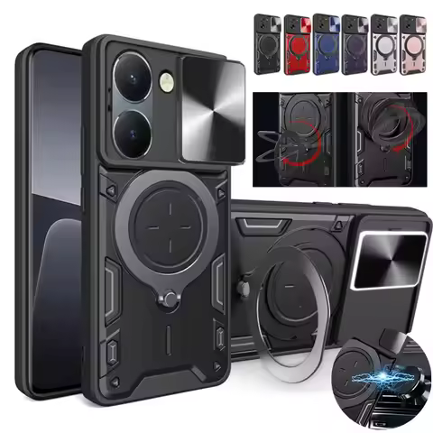 Protective Cover For VIVO Y03 Y02 Y17S Y19S Y27 5G Y36 Y22S Y18 Y28S Y28 Case Stand Lens Protection 