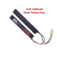 For Airsoft Guns MP5 M4 G36C 1600mAh 9.6V Oda Palace Nickel Metal Hydrogen Battery 2/3A Toy Soft Bul