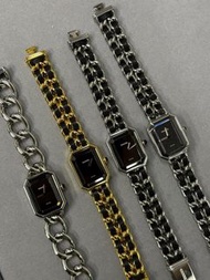 Chanel premiere watch 手鏈 手錶 二手錶 名牌錶 黑金 黑銀