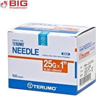 TERUMO Needle size 18G,22g, 23g, 25g to 27G x 1'' (0.50 x 25mm) NN 2525RL 1-10 needles