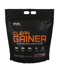 Rivalus Clean Gainer - Chocolate Fudge 10 Pound - Delicious Lean Mass Gainer with Premium Dairy Prot