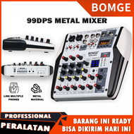 BOMGE Professional DJ Audio Mixer - 6 Channel Bluetooth Controller Sound Mixer USB Audio Interface