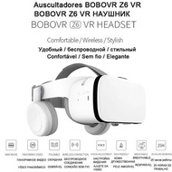 Bobo Bobovr Z6 Casque 頭盔 3D VR 眼鏡虛擬實境藍牙耳機適用於智慧型手機智慧型手機護目鏡 Viar 雙筒望遠鏡