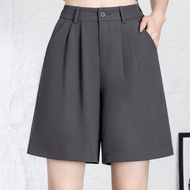 Cod 2025 Women's Five-Point Shorts - High Waist Wide Leg Summer Casual