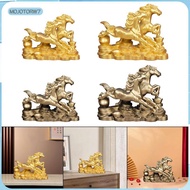 [mojotorw7] Resin Horse Figurine Zodiac Ornament Modern Collection Horse Statue 2026 Chinese New Yea