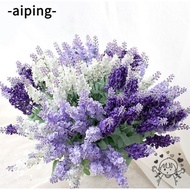 AIPING Artificial Flowers Garden Decor Silk UV Resistant Lavender