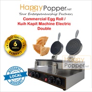 Happypopper Commercial Egg Roll Kuih Kapit Machine Mesin Making Maker Electric Double Heavy Duty Sep