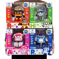 Large deformed police car robot toy Purley inertial helicopter train model rescue team mecha car man