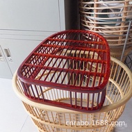 Exclusive Supply Hotel Guest Room Bamboo Woven Shoe Basket Slippers Storage Bamboo Basket Hotel Shoe Rack Wholesale with