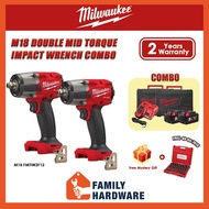 MILWAUKEE M18 Double Mid Torque Impact Wrench FREE Deep Socket Set 881Nm M18 FMTIW2F12 M18FMTIW2F12 49-66-7015