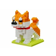 Daiso Petit Block Nano Block Shiba Inu (Non Lego) (Age 12+)