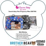 Sweetie Baby Fibre Pregnancy Pillow (86x132x3cm) Navy Blue Mickey / Grey Star / Surfing Dude | BROTHER BEAR®