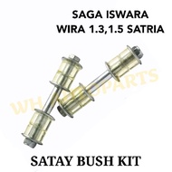 SATAY BUSH KIT PROTON SAGA ISWARA WIRA 1.3,1.5 SATRIA SUSPENSION ROD LINK BUSH ABSORBER LINK KIT STABILIZER