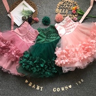 BST 1yr - 6Yr  Baby Girl Dresses Gown Lace Layer Princess Dress Baju Budak Perempuan Gaun Budak free