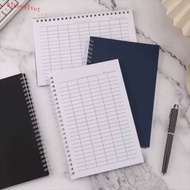 BLUEVELVET Spiral Bound Notebook, Sturdy Cover Universal Line Pages Financial Record Book, Multifunc